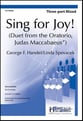 Sing for Joy! Three-Part Mixed choral sheet music cover